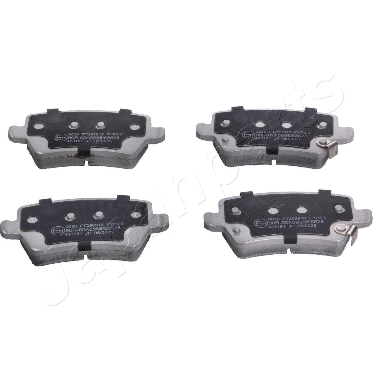 set placute frana,frana disc JAPANPARTS PP-0030AF