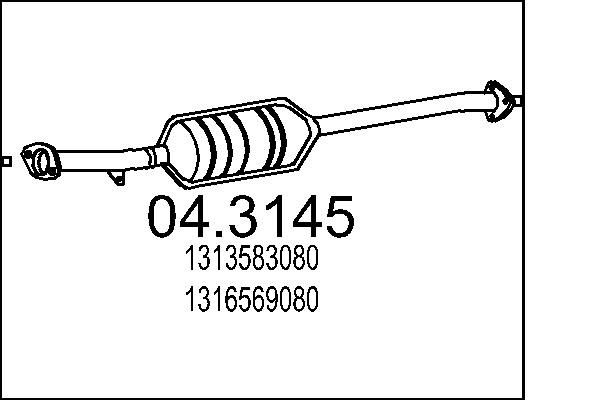 Katalizator MTS 04.3145
