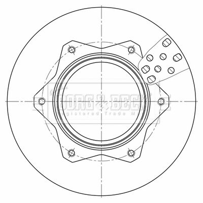 Tarcza hamulcowa BORG & BECK BBD32652