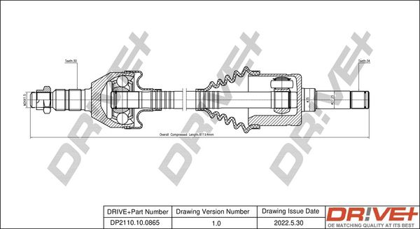 Wał napędowy DR!VE+ DP2110.10.0865
