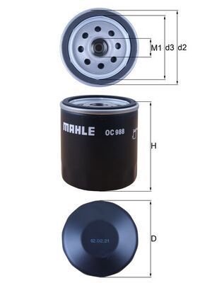 Olejový filtr MAHLE OC 988