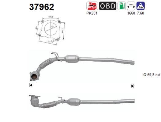 Katalizator AS 1K0254509HX