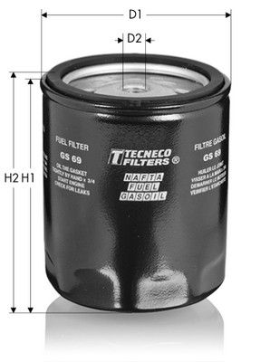 Filtr paliwa TECNECO FILTERS GS69