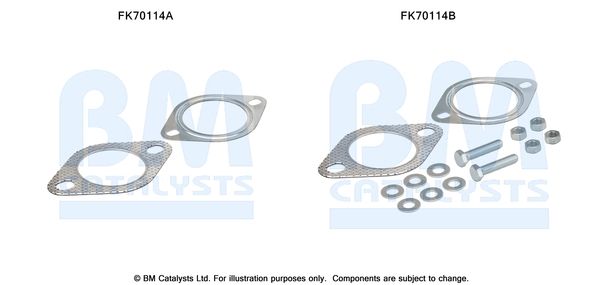 Zestaw montażowy, rura wydechowa BM CATALYSTS FK70114