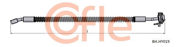 Przewód hamulcowy elastyczny COFLE 92.BH.HY019