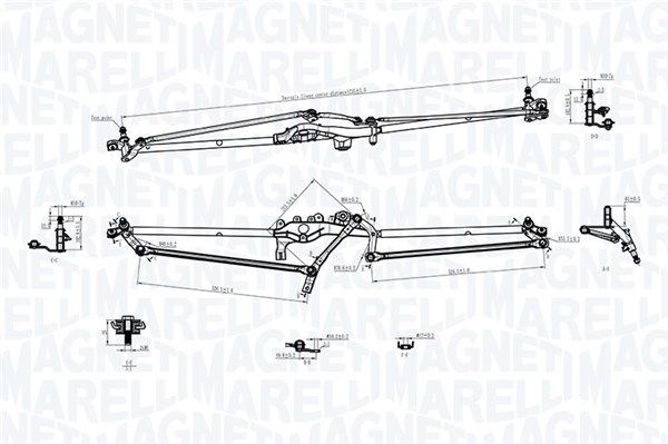Legaturi stergator parbriz MAGNETI MARELLI 085570703010