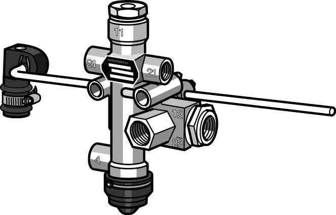Supapa perna aer KNORR-BREMSE II34910