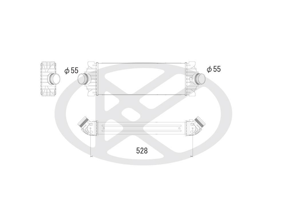 Intercooler, compresor KOYORAD IA320116