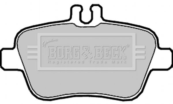 Zestaw klocków hamulcowych, hamulce tarczowe BORG & BECK BBP2329