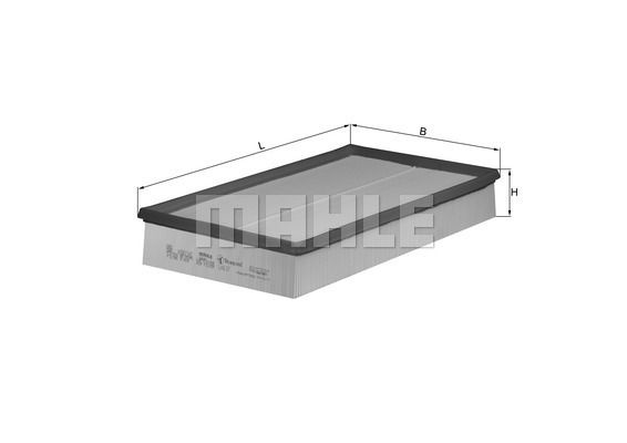 Vzduchový filtr MAHLE LX 637 — MLPARTS