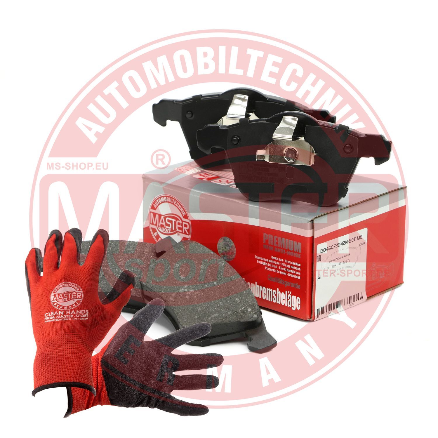 Zestaw klocków hamulcowych, hamulce tarczowe MASTER-SPORT GERMANY 13046072042N-SET-MSP