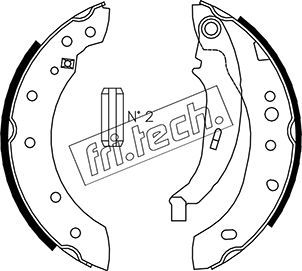 Zestaw szczęk hamulcowych FRI.TECH. 1079.195