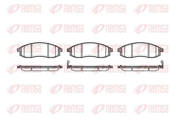 Zestaw klocków hamulcowych, hamulce tarczowe KAWE 0598 12