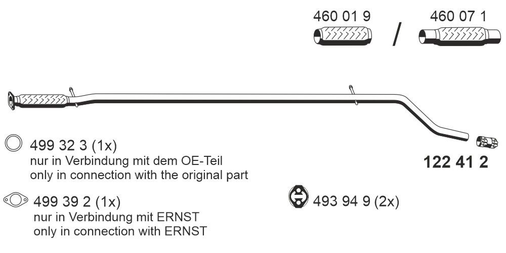 Racord evacuare ERNST 550406