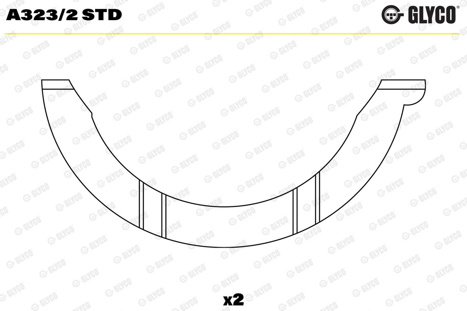 Saiba distantier, arbore cotit GLYCO A323/2 STD