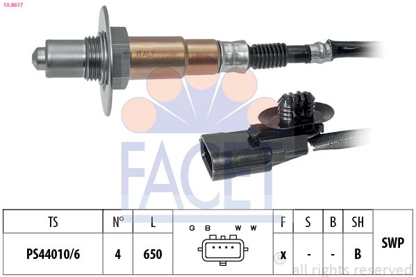 Sonda lambda FACET 10.8617