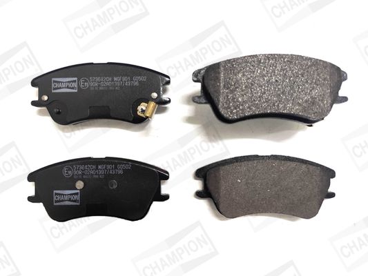 Zestaw klocków hamulcowych, hamulce tarczowe CHAMPION 573642CH