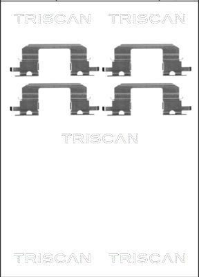 Zestaw akcesoriów, klocki hamulcowe TRISCAN 8105 681532