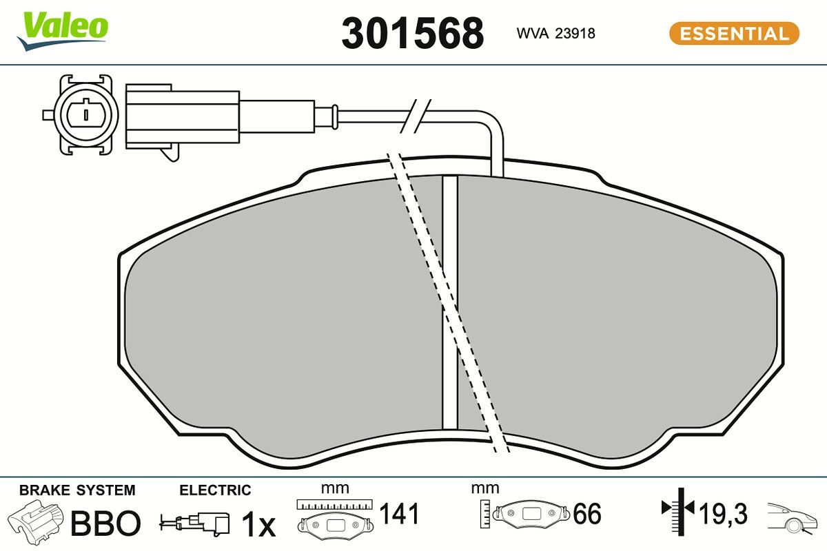 Комплект тормозных колодок, дисковый тормоз