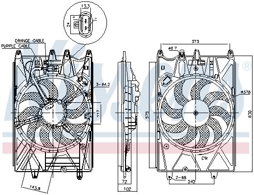 Ventilateur, refroidissement du moteur