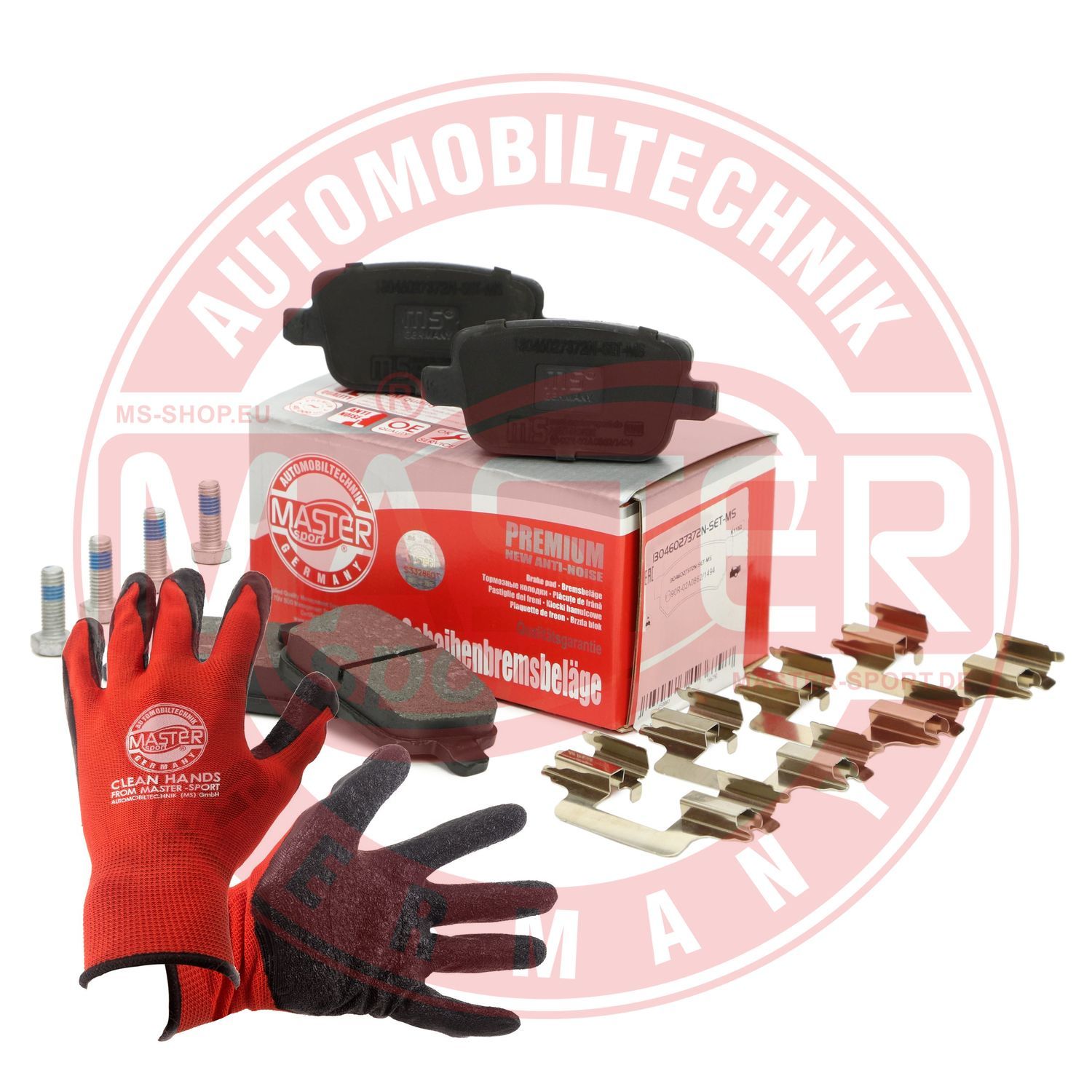 Zestaw klocków hamulcowych, hamulce tarczowe MASTER-SPORT GERMANY 13046027372N-SET-MSP