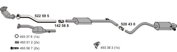 Układ wydechowy ERNST 100556