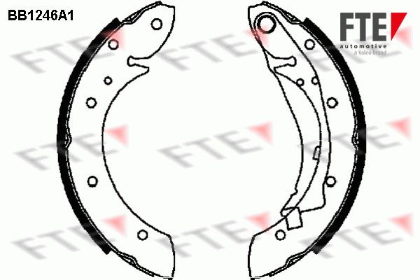 Zestaw szczęk hamulcowych FTE 9100050