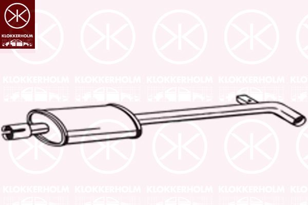 Tłumik środkowy KLOKKERHOLM 200-095