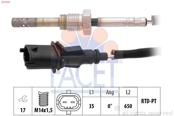 czujnik, temperatura spalin FACET 22.0164