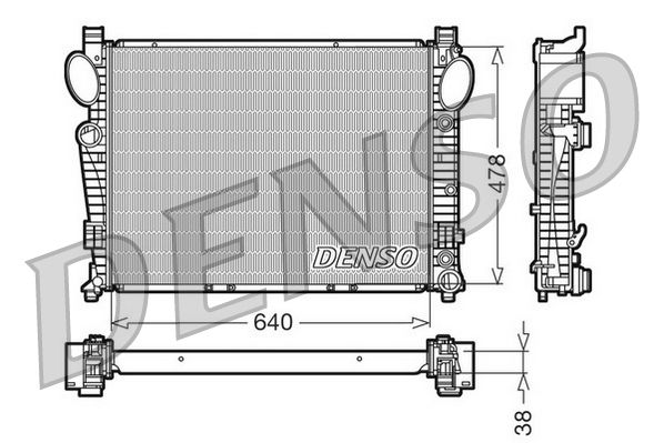 Chłodnica, układ chłodzenia silnika DENSO DRM17095