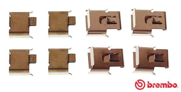 Zestaw akcesoriów, klocki hamulcowe BREMBO A 02 284