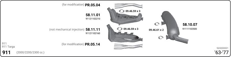 Układ wydechowy IMASAF 565000001