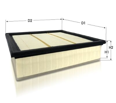 Filtr powietrza TECNECO FILTERS AR1652PM