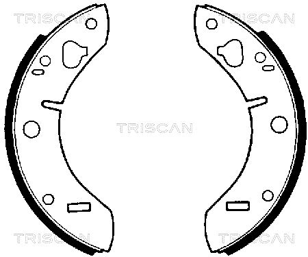Zestaw szczęk hamulcowych TRISCAN 8100 65011