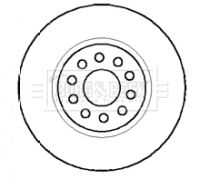 Tarcza hamulcowa BORG & BECK BBD4124