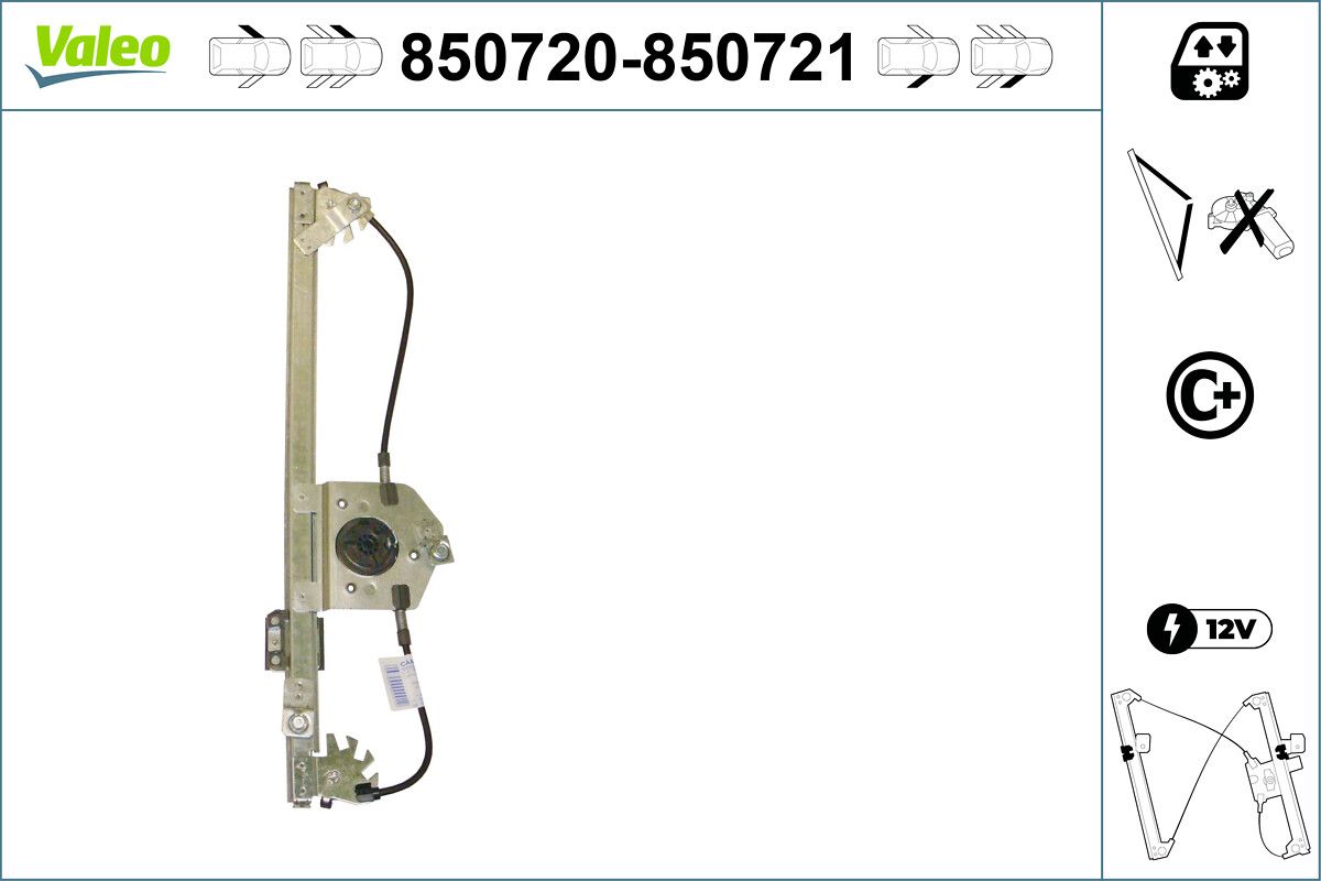 Mecanism actionare geam VALEO 850720