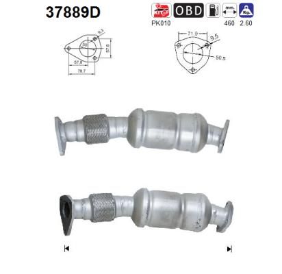 Katalizator AS 3B0254200HX