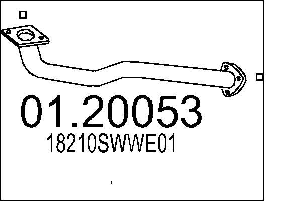 Rura wydechowa MTS 18210SWWE01