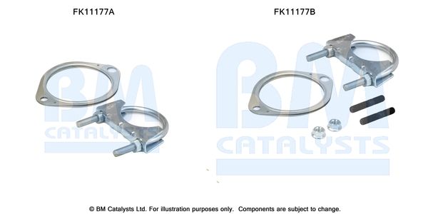zestaw montażowy, filtr sadzy / filtr cząstek stałych BM CATALYSTS FK11177
