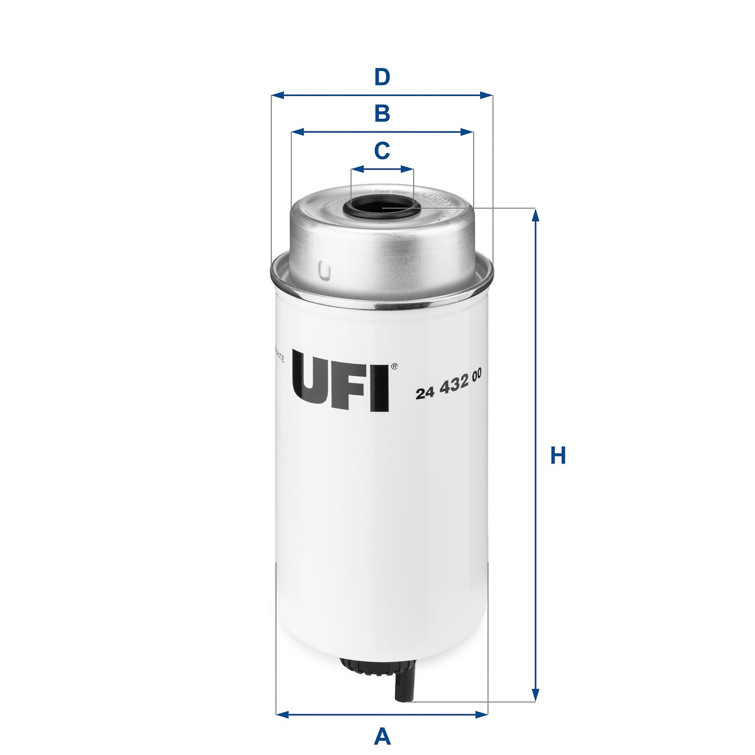 Palivový filter UFI 24.432.00