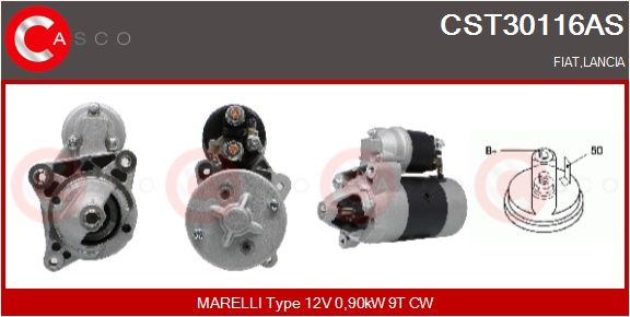 Levně Startér CASCO CST30116AS