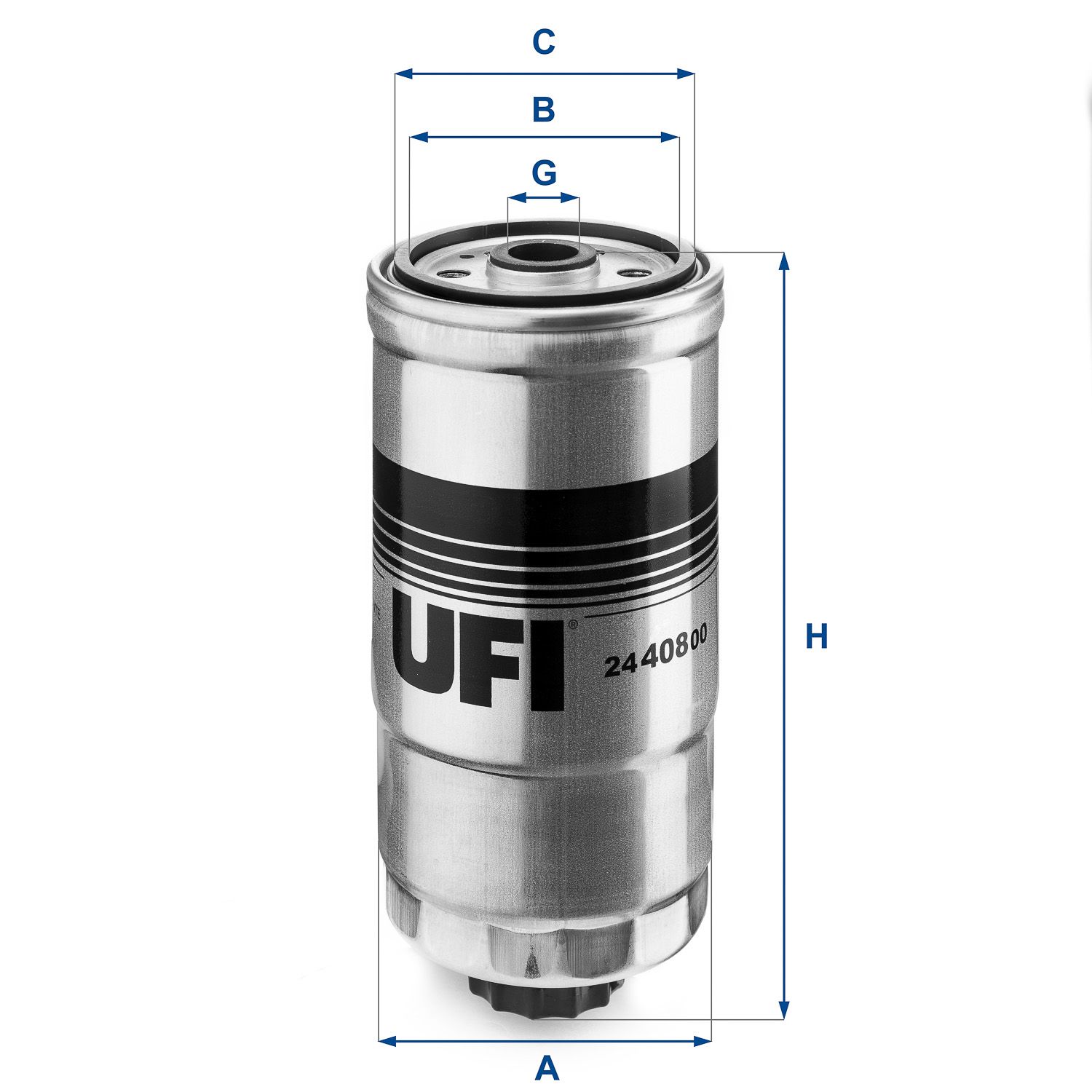 Palivový filter UFI 24.408.00