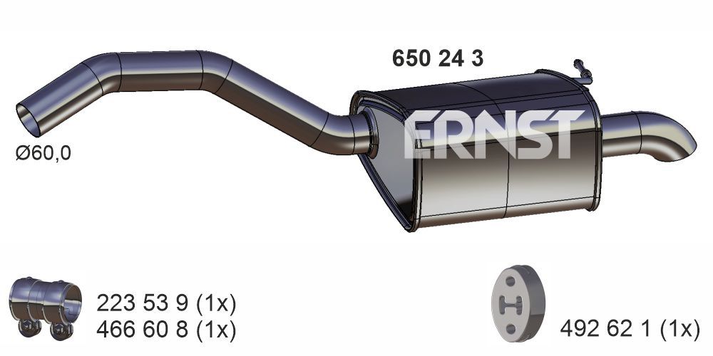 Toba esapament finala ERNST 650243