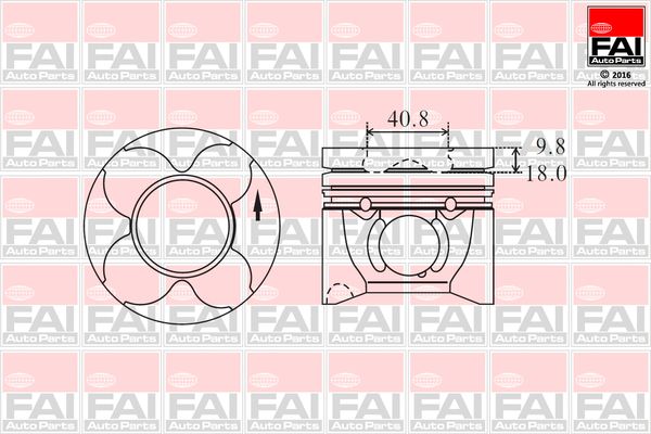 Tłok FAI AUTOPARTS PK7-000