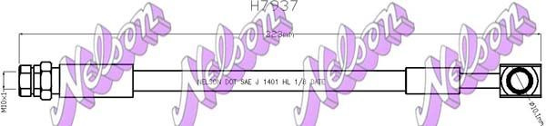 Przewód hamulcowy elastyczny KAWE H7937