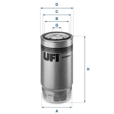 Palivový filter UFI 24.344.00