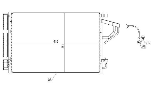 Condensator, climatizare MTR 13054422