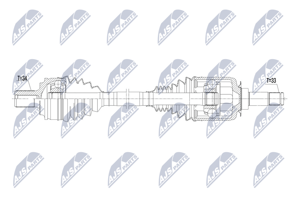 Wał napędowy NTY NPW-ME-218