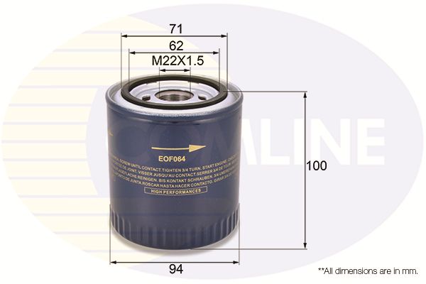 Filtr oleju COMLINE EOF064