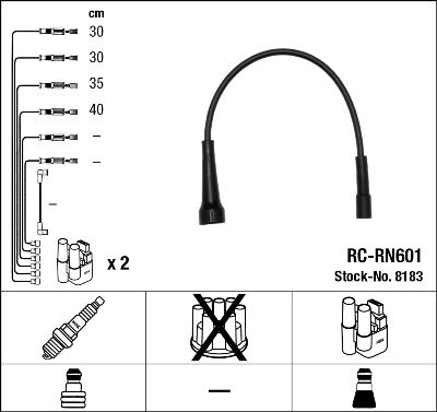 Sada kabelů pro zapalování NGK RCRN601